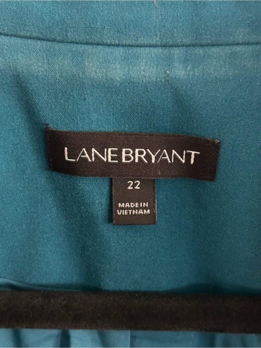 Lane Bryant Teal Single-Button Blazer Jacket Plus Sz 22 Flaws Read - Picture 5 of 16